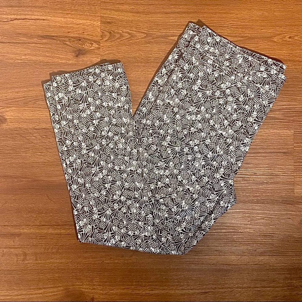 Anthropologie Pineapple Print Chino Pants